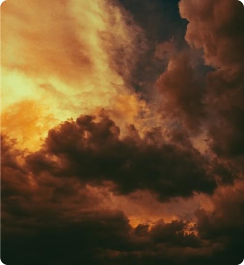 red clouds